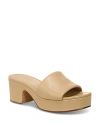 Vince Women's Margo Slip On Platform High Heel Sandals In Blonde