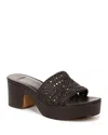 Vince Margo Woven Platform Sandal In Ganache