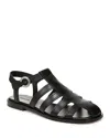 Vince Melina Ankle Strap Fisherman Sandal In Black