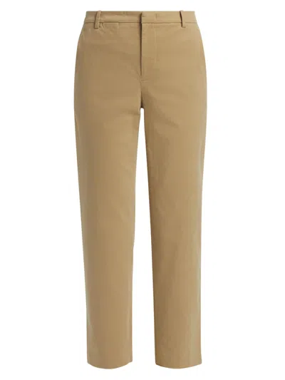 Vince Women's Mid-rise Chino Pants In Brown