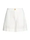 Vince Mid Rise Hemp Short In Off White