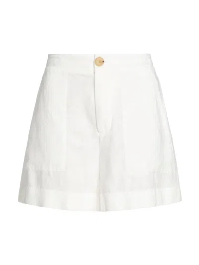 Vince Mid Rise Hemp Short In Off White
