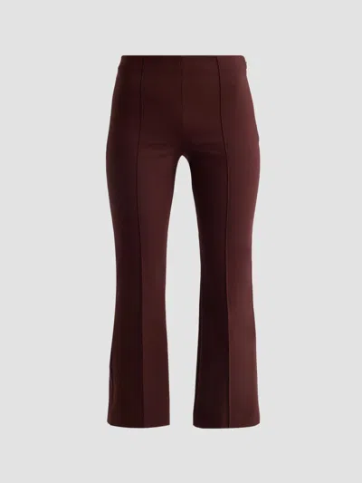 Vince Women's Mid-rise Pintuck Crop Flare Pants In Red