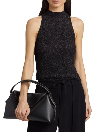 VINCE WOMEN'S MOCK NECK ALPACA BLEND TANK