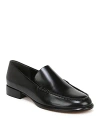 Vince Naomi Sleek Leather Loafers In Black