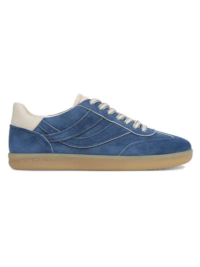 Vince Oasis Bicolor Suede Sneakers In Blue