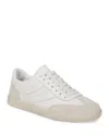 Vince Oasis Bicolor Leather Retro Sneakers In Chalk White Leather