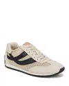 Vince Oasis Net Leather Low-top Sneakers In Beige Mesh/black Leather