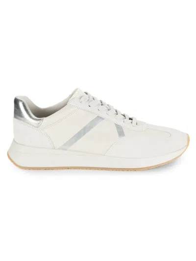 Vince Women's Ohara Leather Platform Sneakers In White