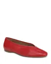 Vince Ori Ballet Flat In Red