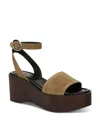 Vince Phillipa Platform Sandal In Olivewood