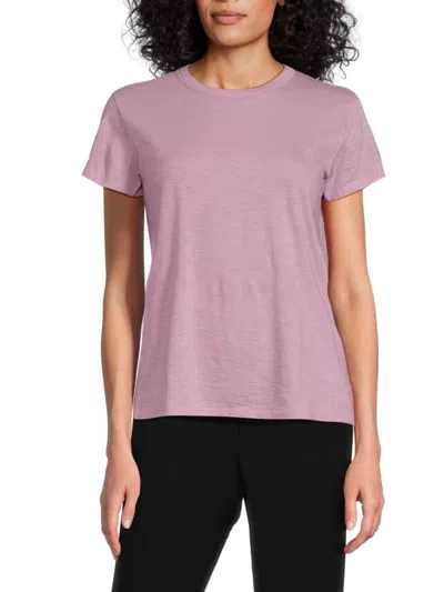 Vince Women's Pima Cotton T-shirt In Pale Vervain