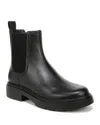 Vince Women's Pinecrest Block Heel Stretch Ankle Boots In Black Leather