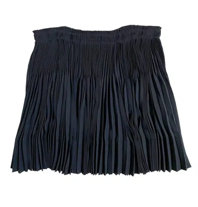 Vince Women's Pleated Above Knee Flounce Skirt In Blue