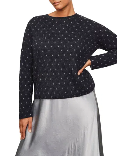 Vince Women's Plus Starry Dot Mohair Blend Sweater In Coastal