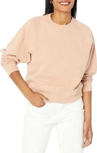 Pre-owned Vince Women's Puff Sleeve Raglan Pullover In Lt Blush Sand