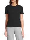 Vince Ribbed Top In Black