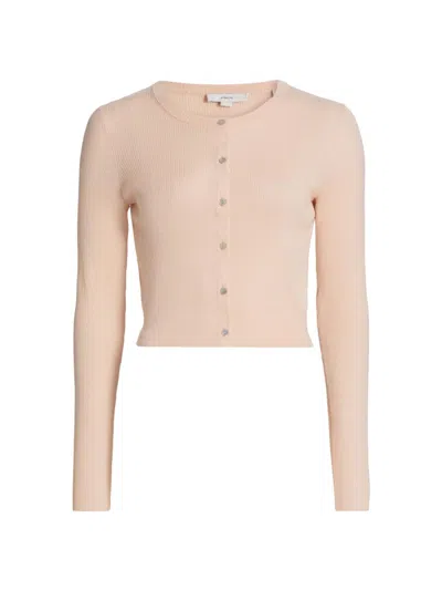 Vince Women's Round Neck Cashmere-silk Cardigan