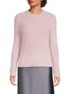 Vince Eyelash Metallic Sweater In Pink