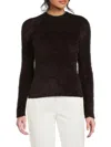 Vince Women's Roundneck Pullover Sweater In Black