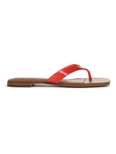 Vince San Juan Thong Sandals Tomato Red In Multi