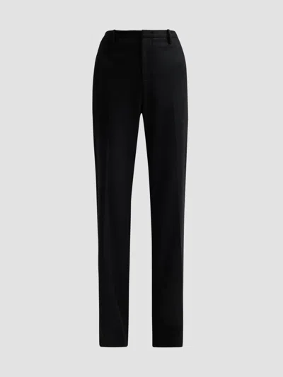 Vince Women's Simone High-rise Wool-blend Flared Trousers In Black