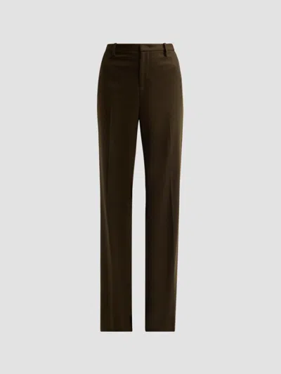 Vince Women's Simone High-rise Wool-blend Flared Trousers In Brown