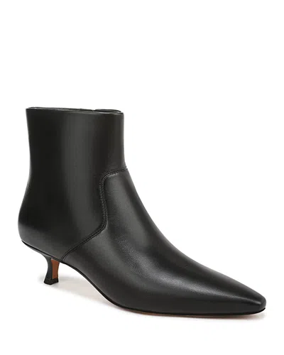Vince Women's Simone Leather Ankle Boots In Black