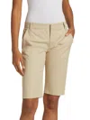 Vince Women's Slim Fit Bermuda Shorts In Latte