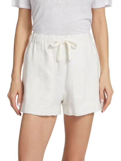 Vince Women's Smocked Dress Shorts In White