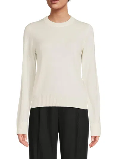 Vince Women's Solid Cashmere Sweater In Off White