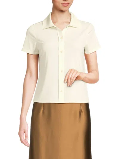 Vince Women's Solid Shirt In Flaxen