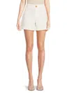 Vince Women's Solid Shorts In Off White