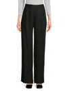Vince Women's Solid Straight-leg Pants In Black