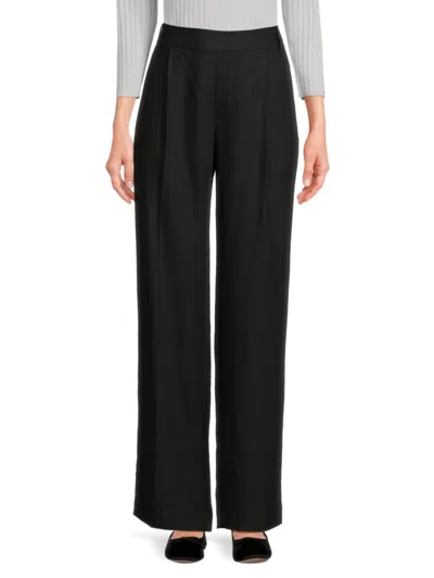 Vince Women's Solid Straight-leg Pants In Black