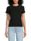 Vince Dropped-shoulder T-shirt In Black