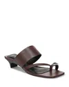 Vince Stacy Toe Loop Sandal In Brown