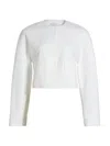 Vince Collarless Jacket In White
