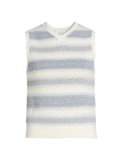 Vince Women's Striped Silk-linen Sweater Vest