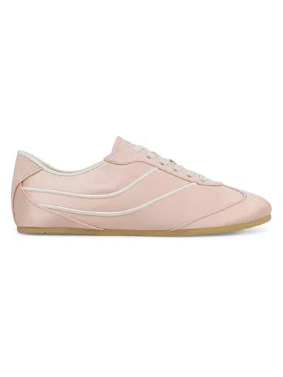 Vince Sunset Satin Low-top Trainers In Pink