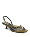 Vince Tali Slingback Kitten Heel Sandal In Green