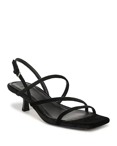 Vince Women's Tania Velvet Sandals In Black