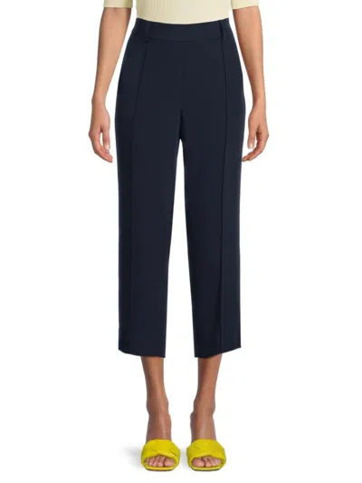 Vince Women's Tapered Cropped Pull On Pants In Coastal Blue