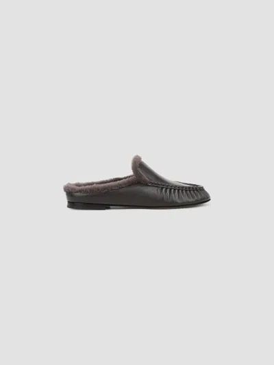 Vince Women's Tevin Shearling Suede Mules In Gray