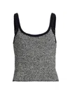 Vince Textured Microstripe Sweater In Black
