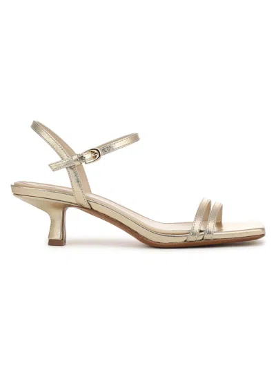 Vince Tilda Leather Sandals In Gold