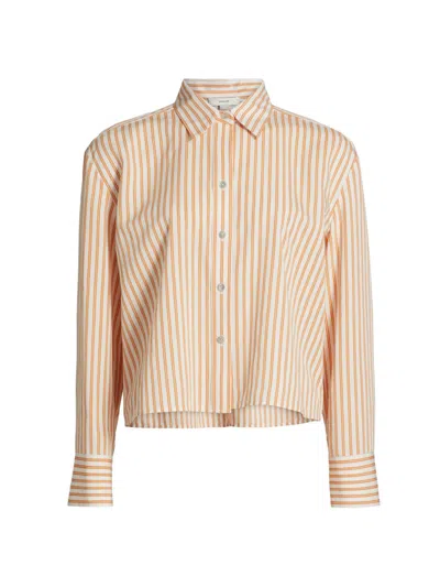 Vince Women's Till Stripe Cropped Shirt