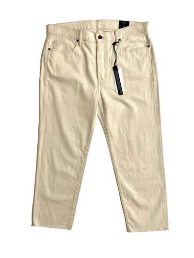 Vince Women's Union Slouch Straight Jeans In Ivory In Multi