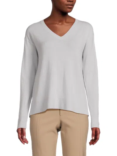 Vince Women's V-neck Wool & Cashmere Sweater In Gray