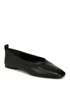 Vince Behati Womens Leather Slip On Flats Shoes In Black